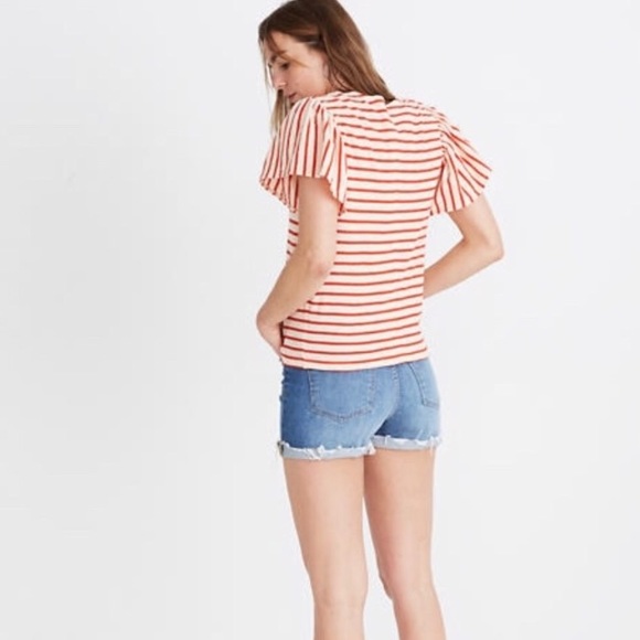 Madewell fluffer sleeve tee shirt Yorktown NWT - Picture 5 of 6